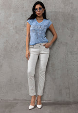 WD256B Women's trousers in solid color