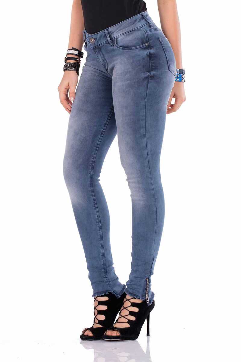 WD355 Women's comfortable jeans in a washed look