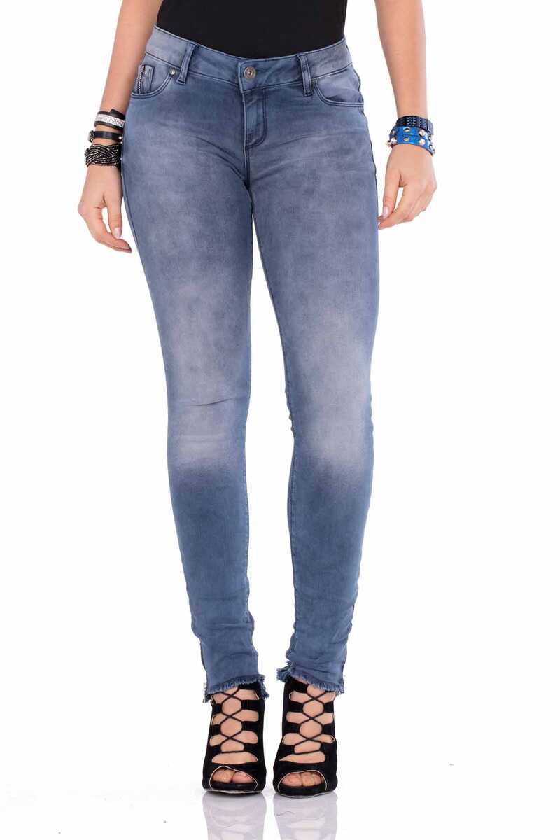 WD355 Women's comfortable jeans in a washed look