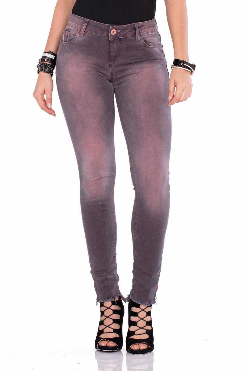 WD355 Women's comfortable jeans in a washed look