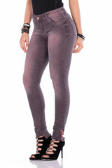 WD355 Women's comfortable jeans in a washed look