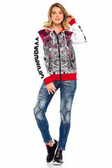 WD377 Women's skinny jeans with many appliqués