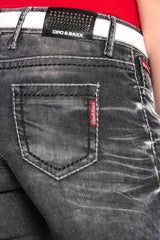 WD432 Women's skinny jeans with trendy distressed details