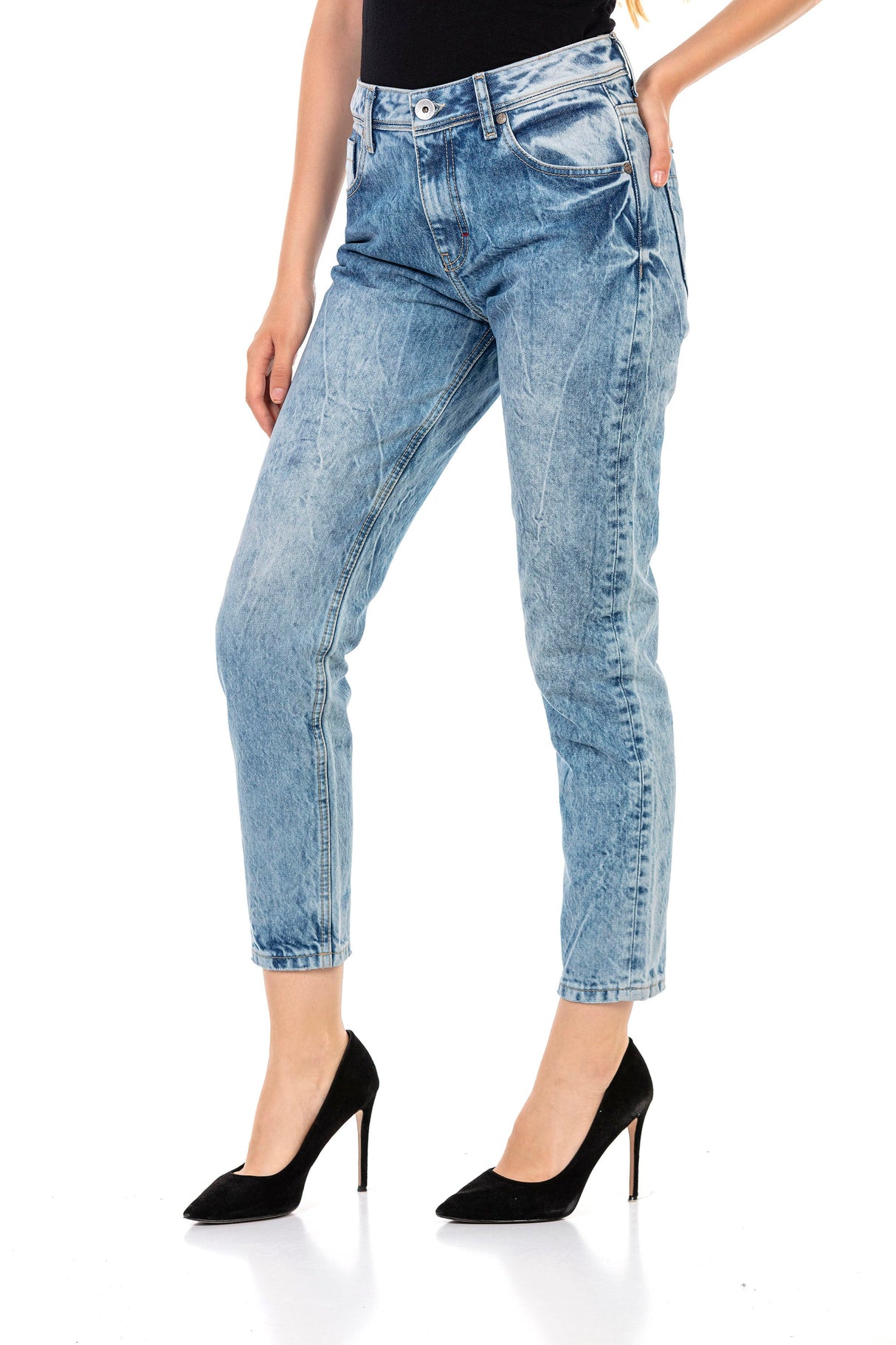 WD454 Women's 7/8 trousers with cool pattern