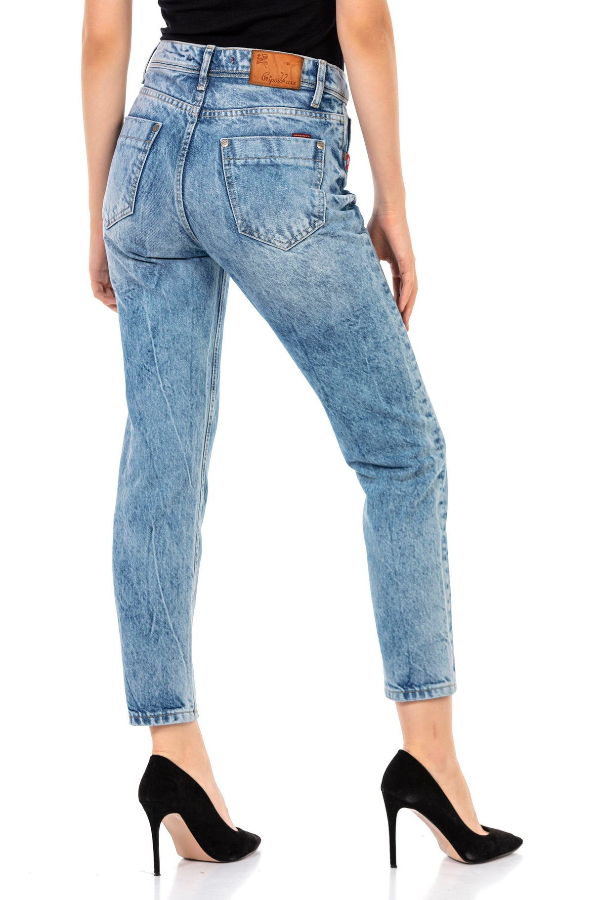 WD454 Women's 7/8 trousers with cool pattern