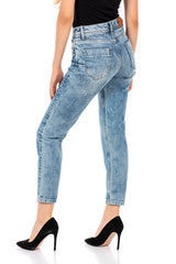 WD454 Women's 7/8 trousers with cool pattern
