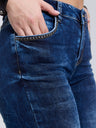 WD460 Women's slim-fit jeans with subtle wash and cool rivets