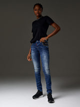 WD466 Women's slim-fit jeans with cool studs