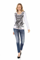 WD471 Women's slim-fit jeans in a classic 5-pocket design