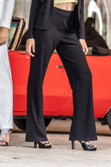 WD488 Women's flared leg trousers