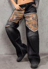 WD527 women's jeans in a punk look