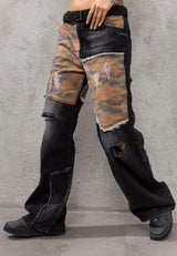 WD527 women's jeans in a punk look