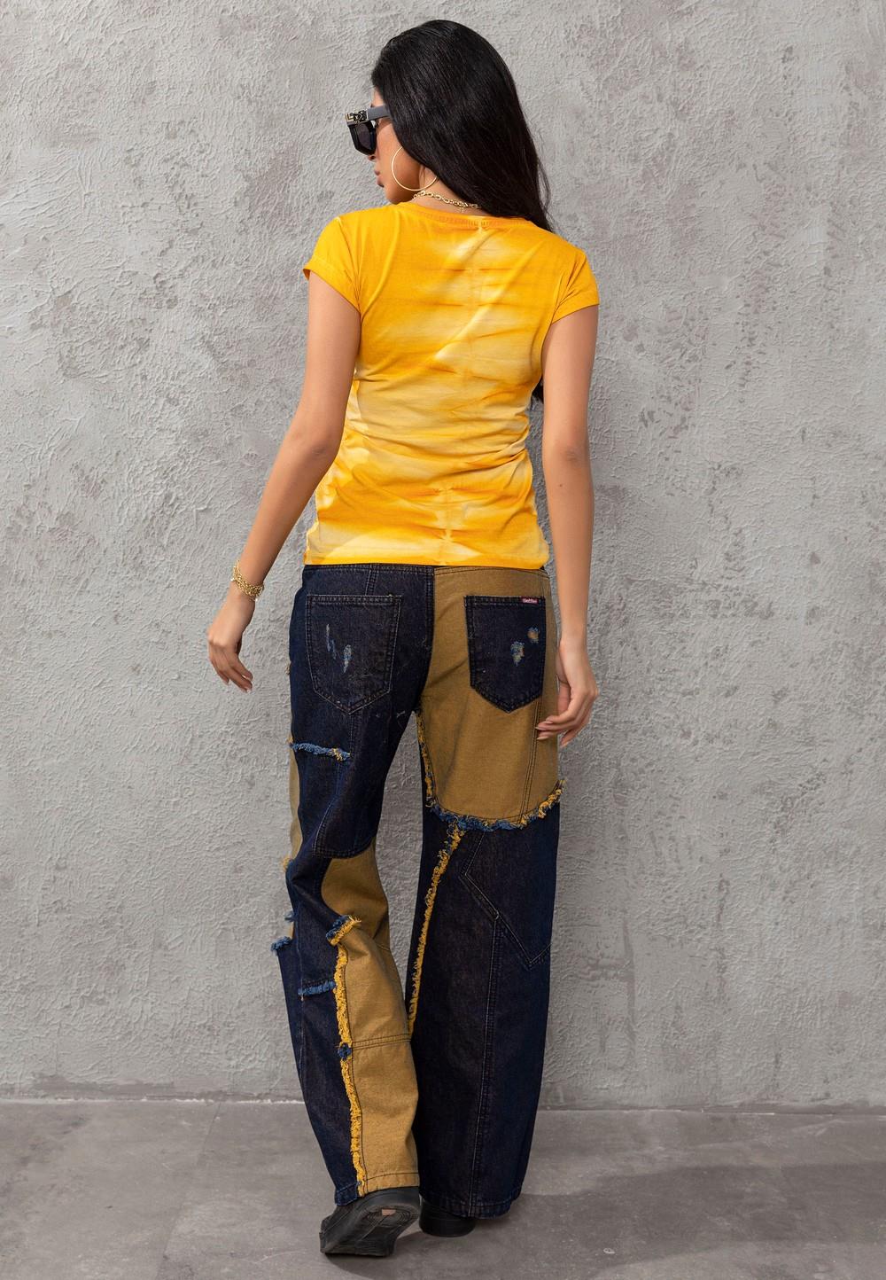 WD527 women's jeans in a punk look