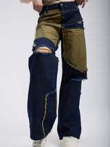 WD527 women's jeans in a punk look