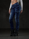 WD531 Slim Fit Women's Jeans with Cargo Pockets