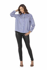WH122 Women's striped shirt