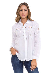 WH131 Women's shirt with stylish cut-outs