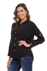 WH132 Women's shirt with contrasting seams