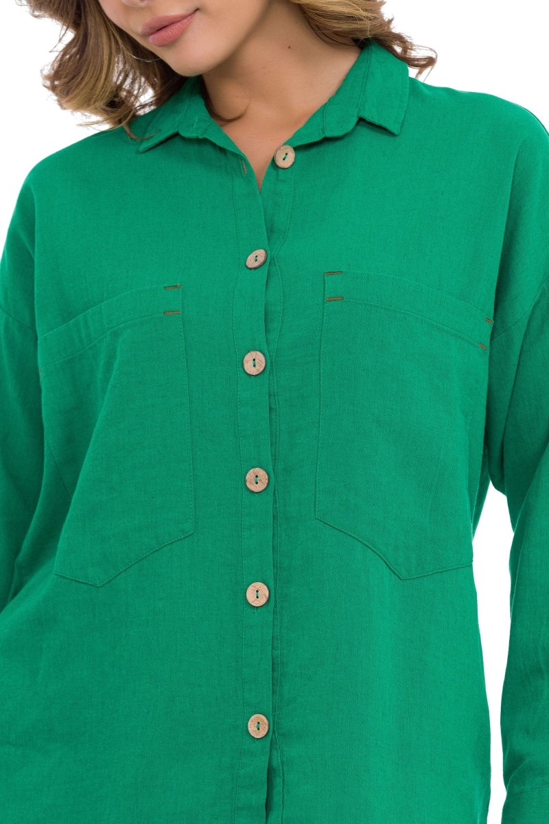 WH132 Women's shirt with contrasting seams