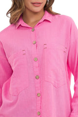 WH132 Women's shirt with contrasting seams