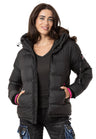 WM138 Women's Winter Jacket with Stand-Up Collar