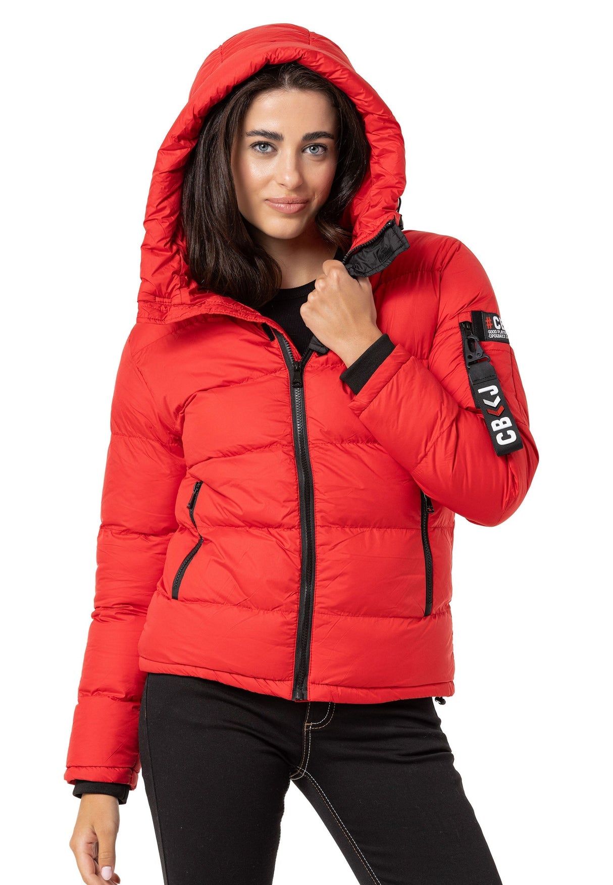 WM138 Women's Winter Jacket with Stand-Up Collar