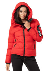 WM138 Women's Winter Jacket with Stand-Up Collar