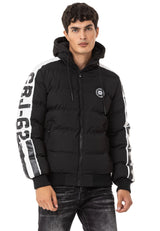 CM222 Men's Winter Jacket – Sporty & eye-catching | Detachable hood with zipper