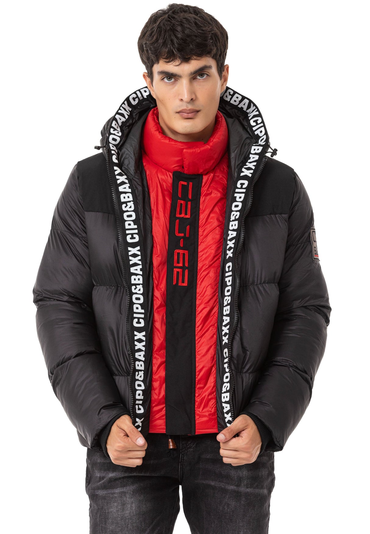 CM216 Men's Winter Jacket – Two-piece design with hood & sporty lining