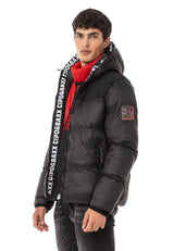 CM216 Men's Winter Jacket – Two-piece design with hood & sporty lining