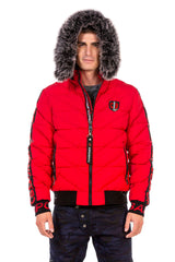 CM188 Men's Winter Jacket – Detachable Hood & Functional Details