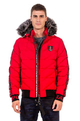 CM188 Men's Winter Jacket – Detachable Hood & Functional Details