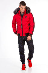 CM188 Men's Winter Jacket – Detachable Hood & Functional Details