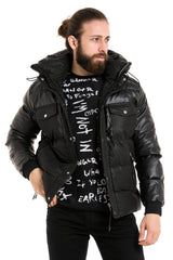 CM212 Men's Winter Jacket – with detachable hood & functional details