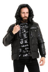 CM212 Men's Winter Jacket – with detachable hood & functional details