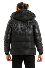 CM212 Men's Winter Jacket – with detachable hood & functional details