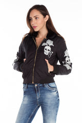 WJ137 Women's Outdoor Jacket with Fur Collar and Embroidery