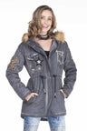 WJ144 Women's outdoor jacket with stylish appliqués