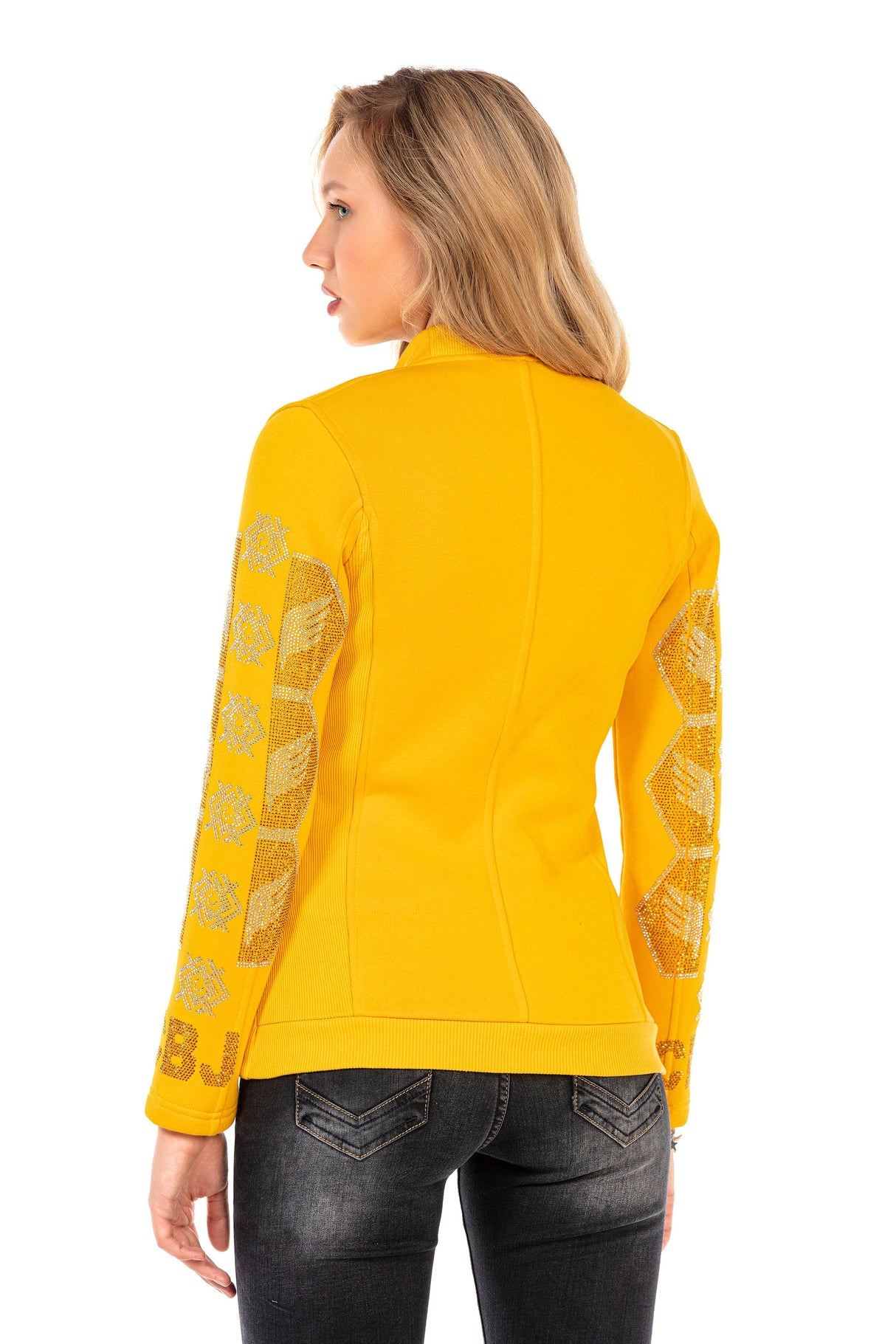 WJ197 Women's outdoor jacket with sparkling stone trim