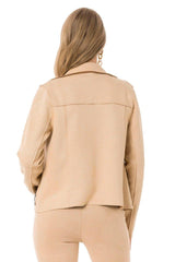 WJ202 Women's suede jacket with an elegant look