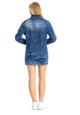 WJ211 Women's denim jacket with stylish, eye-catching elements