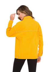 WJ211 Women's denim jacket with stylish, eye-catching elements