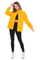 WJ211 Women's denim jacket with stylish, eye-catching elements