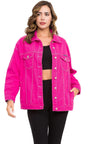 WJ211 Women's denim jacket with stylish, eye-catching elements