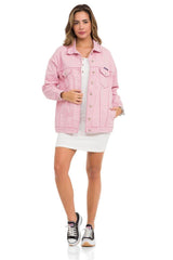 WJ211 Women's denim jacket with stylish, eye-catching elements