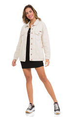 WJ211 Women's denim jacket with stylish, eye-catching elements