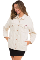 WJ211 Women's denim jacket with stylish, eye-catching elements