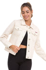 WJ212 Women's denim jacket with stylish, eye-catching elements