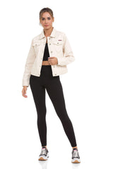 WJ212 Women's denim jacket with stylish, eye-catching elements