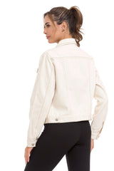 WJ212 Women's denim jacket with stylish, eye-catching elements